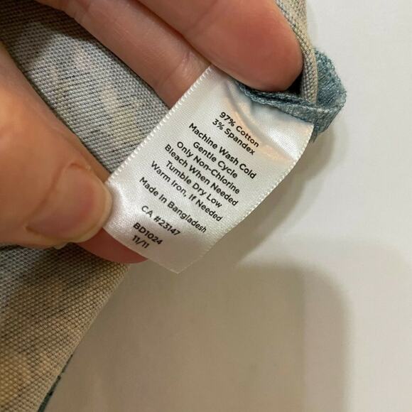 Talbots Womens Yellow Teal Floral Back Zip Pencil Skirt Dark Academia 8 - Picture 6 of 7